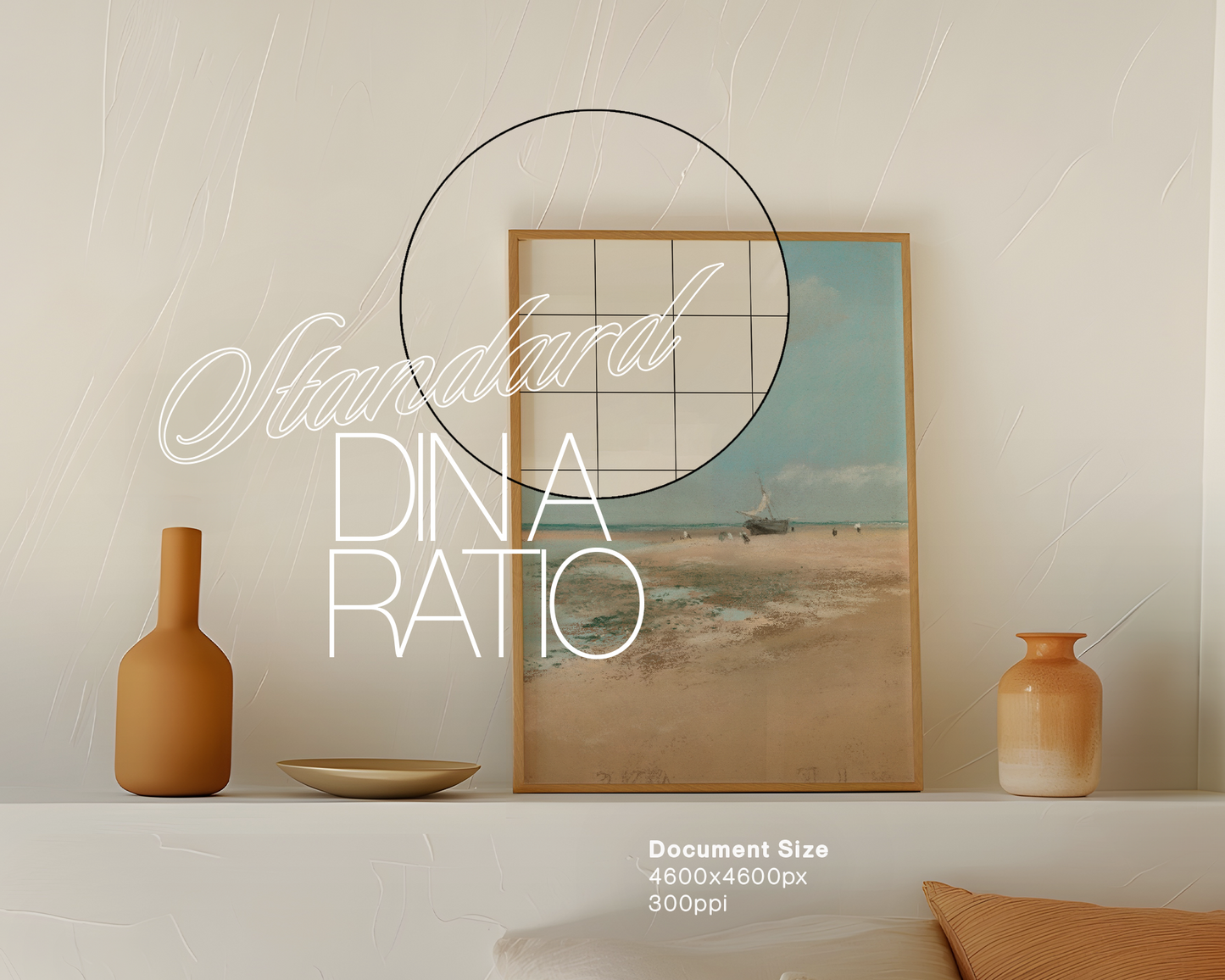 DIN A Frame Bohemian Style Mockup