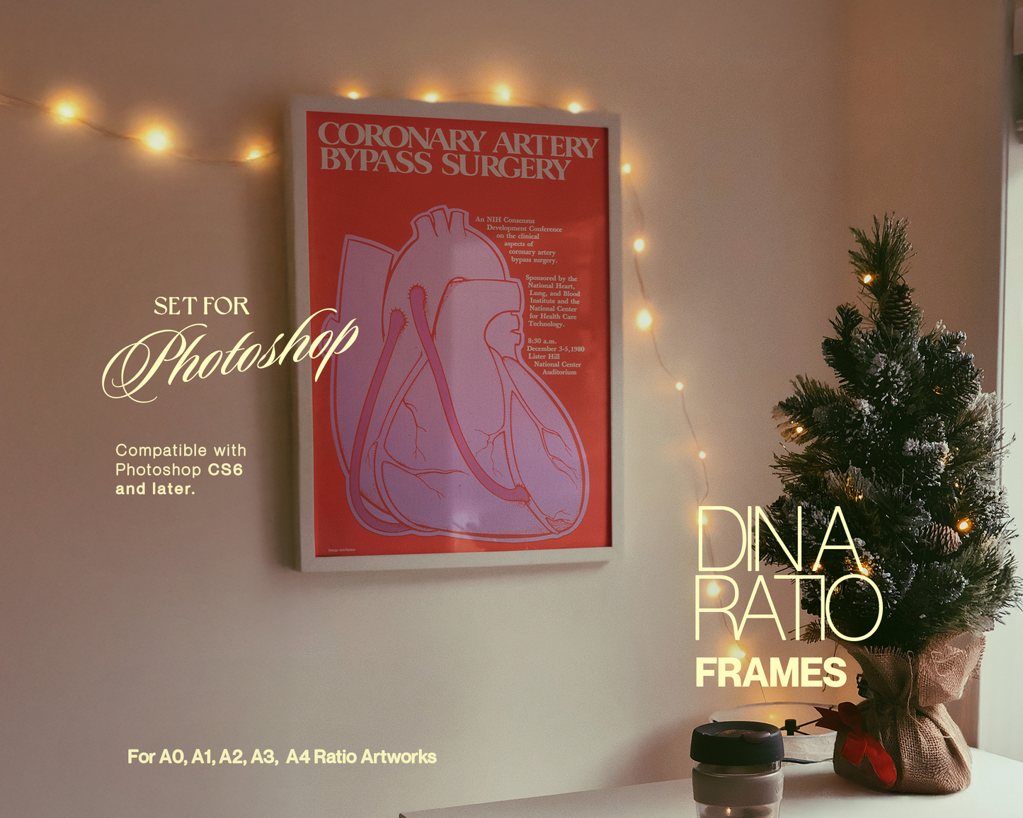 32 Festive Frames - Poster Mockup Bundle