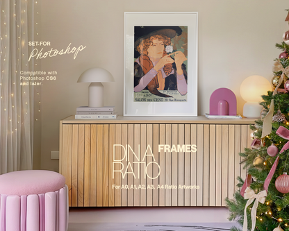 The Pretty Christmas Bundle: 12 DIN A Frame Mockups