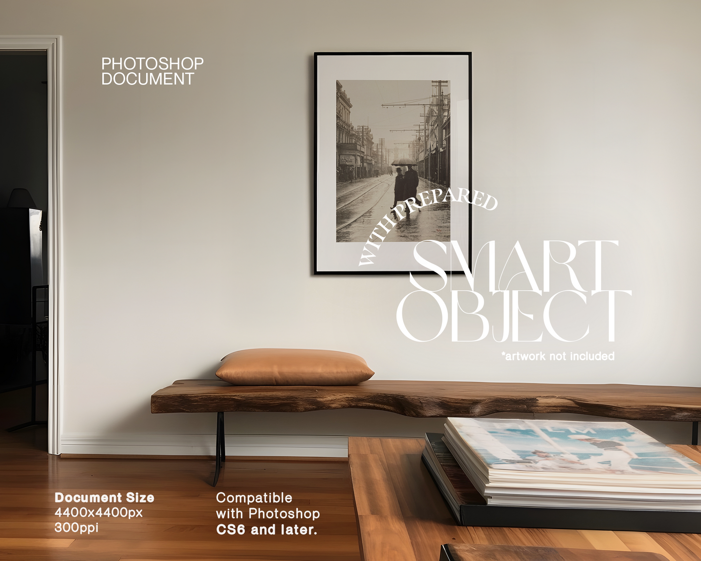 DIN A Thin Black Frame Minimalist Scene