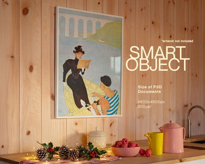 The Pretty Christmas Bundle: 12 DIN A Frame Mockups