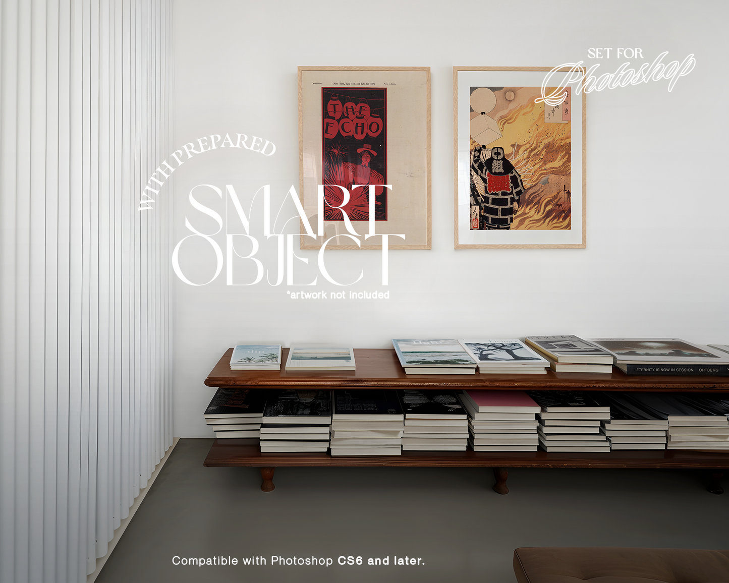 DIN A Two Frame Minimalist Mockup