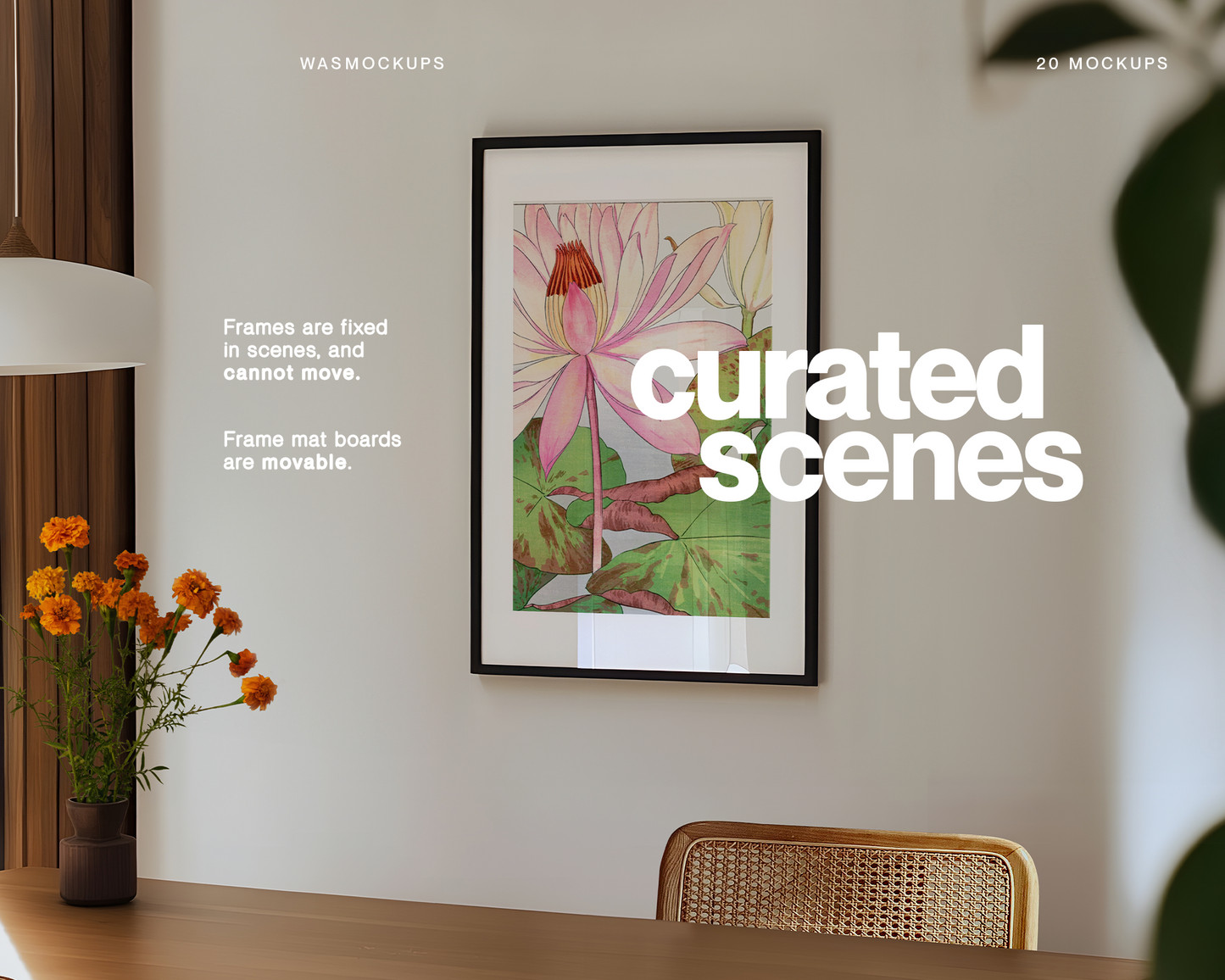 DIN A Curated 20 Mockup Bundle for Vertical Artwork