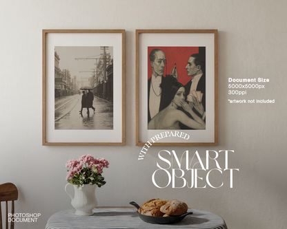 Set of Two DIN A Frames Classic Scene Mockup