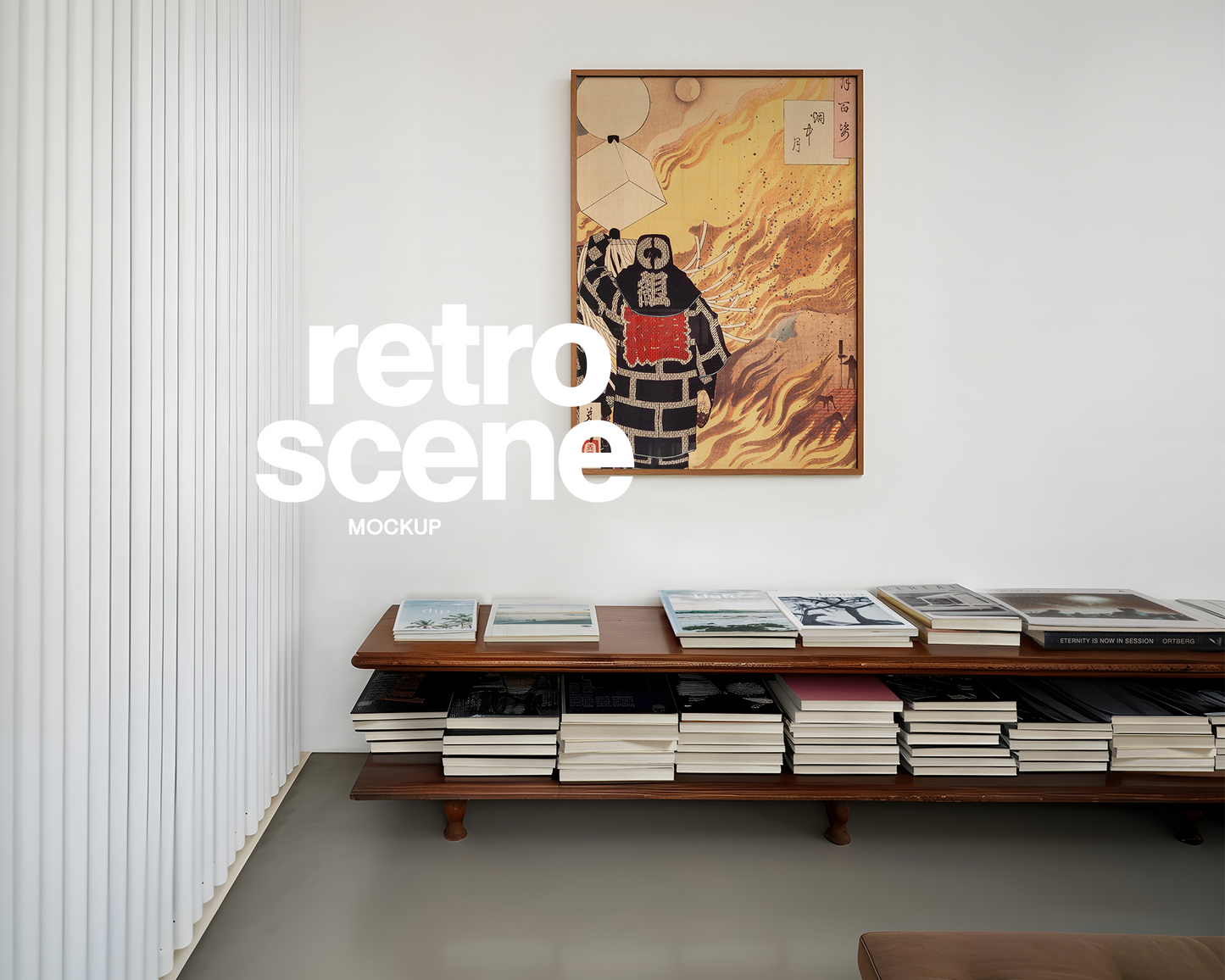 DIN A Vertical Frame in Minimalist Living Interior