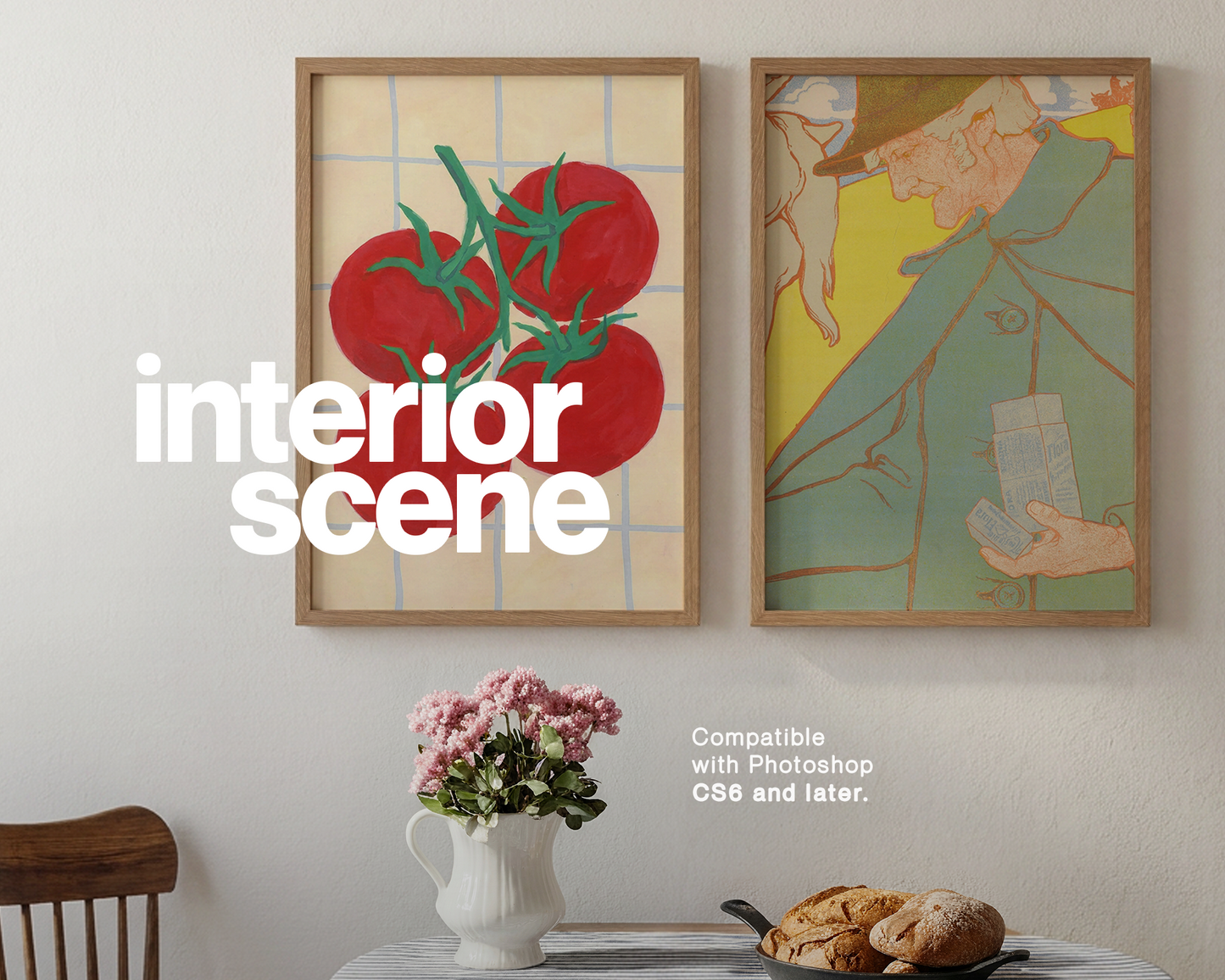 Set of Two DIN A Frames Classic Scene Mockup